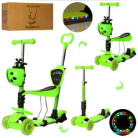 Самокат 5в1 iTrike Maxi JR 3-077-GR (green) Самокат 5в1 iTrike Maxi JR 3-077-GR (green)